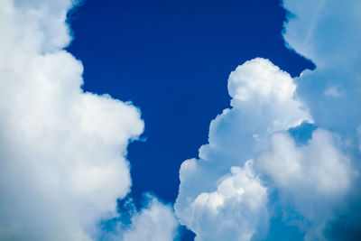 Low angle view of clouds in sky