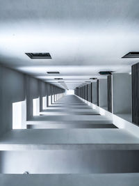 Empty corridor of building