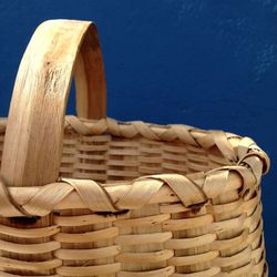 Close-up of wicker basket