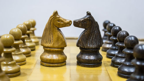 Close-up of chess