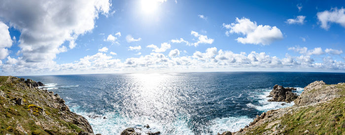 Panoramic view of sea against sky