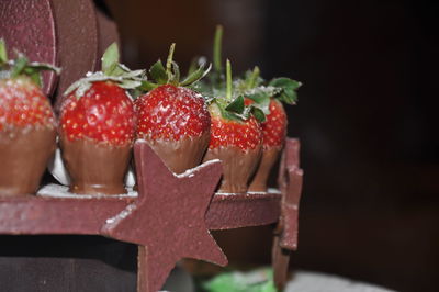 Close-up of strawberries