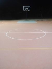 View of basketball hoop