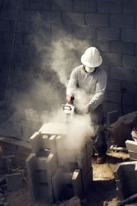 Man working in factory