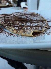 Close-up of cake in plate