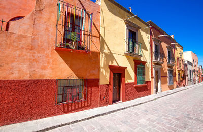 Low angle view of residential building