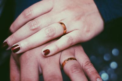 Close-up of human hands