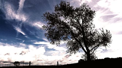 Low angle view of cloudy sky