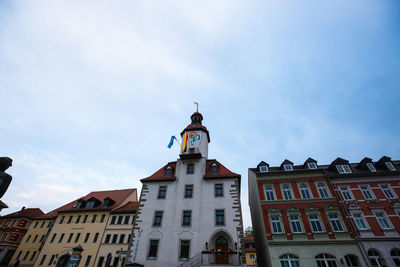 Low angle view of building against sky