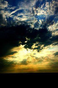 Clouds over landscape