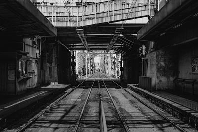 Railroad station platform