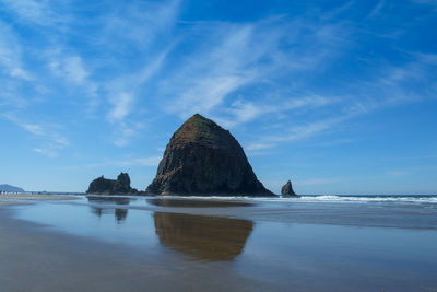 Cannon beach and haystack rock, oregon, pacific northwest, usa.