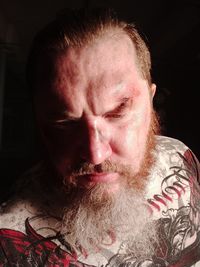 Close-up portrait of a man