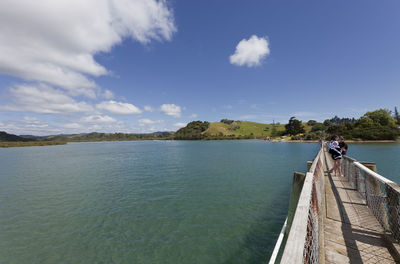 Panoramic view of sea against sky