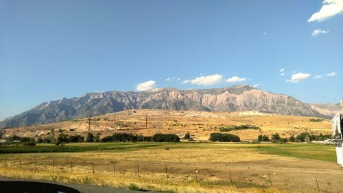 Scenic view of landscape against sky