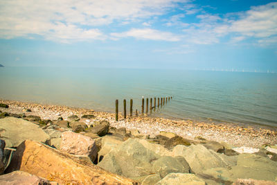 Scenic view of sea against sky