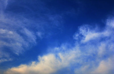 Low angle view of cloudy sky