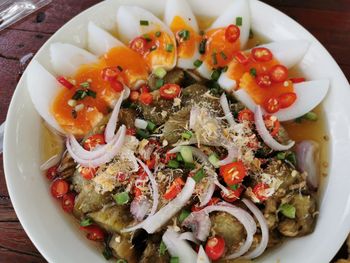 Eggplant spicy salad