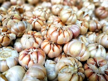 Full frame shot of garlic