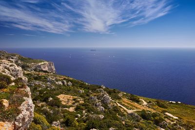 Scenic view of sea against sky