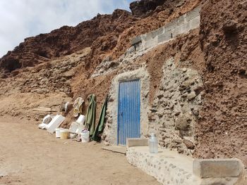 Cave door facing beach