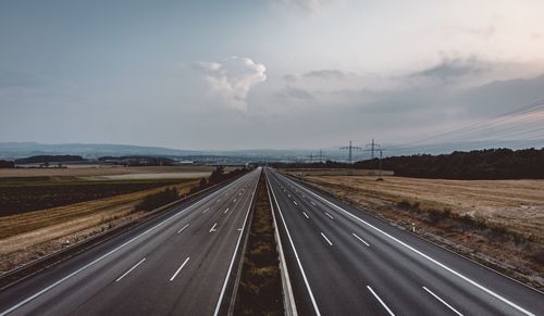 View of highway against sky