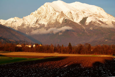 Scenic view of landscape against sky