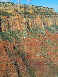 Rock formations on landscape