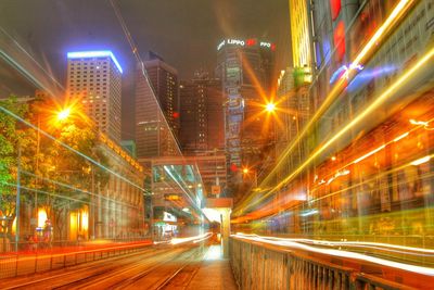 City street at night