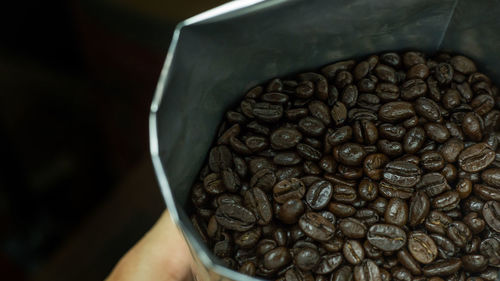 Close-up of coffee beans