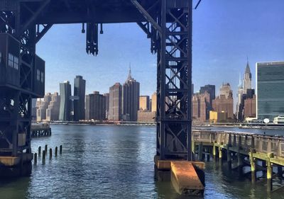 View of city at waterfront