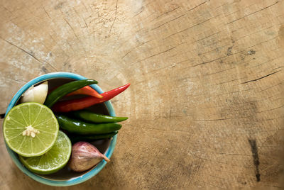 Close-up of food on table