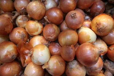 Full frame shot of fruits in market