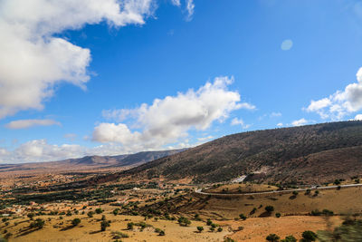 Scenic view of landscape against sky