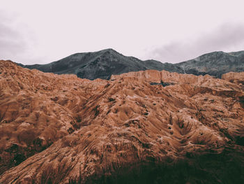 Scenic view of rock formation against sky