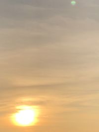 Low angle view of sky during sunset