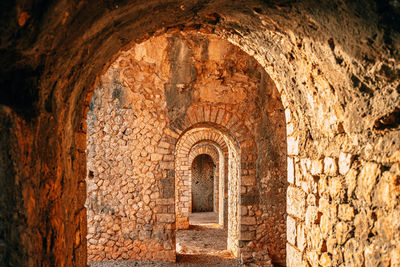 Internal corridor of historical building