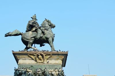 Low angle view of statue