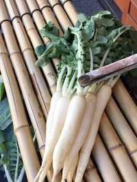 High angle view of vegetables