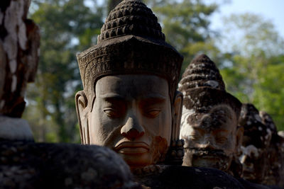 Old statues at ankor wat