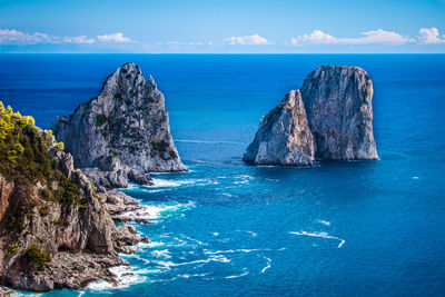 Panoramic view of sea against sky