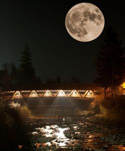 Scenic view of moon at night