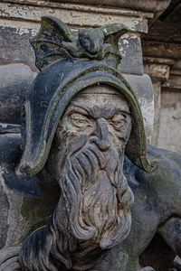 Close-up of old statue