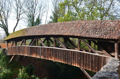 Bridge over trees by water