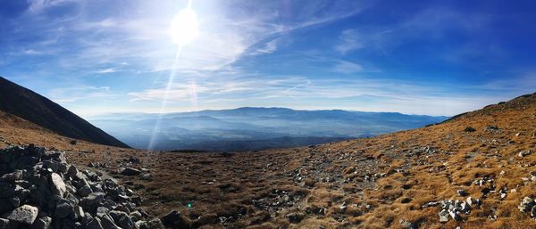 Panoramic view of landscape against sky