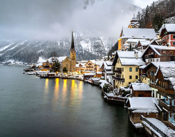 World heritage city hallstatt village austria