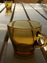 Close-up of drink on table