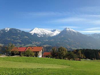Scenic view of landscape against sky