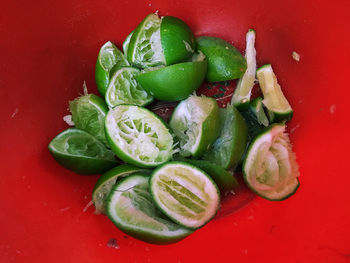 High angle view of vegetables