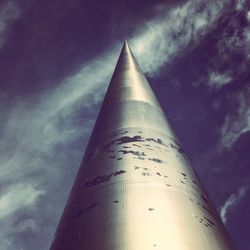 Low angle view of cloudy sky